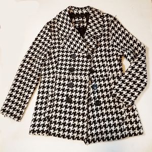 Rue21 Houndstooth Pea Coat